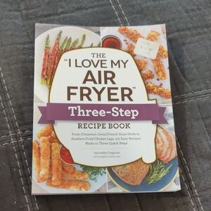 Target Air Fryer Recipe Book with Blue and White Cover